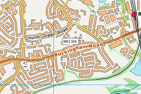 MK3 5HL map - OS VectorMap District (Ordnance Survey)