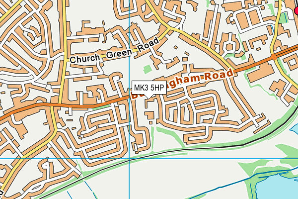 Holne Chase Primary School map (MK3 5HP) - OS VectorMap District (Ordnance Survey)
