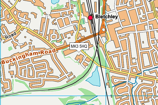 MK3 5HQ map - OS VectorMap District (Ordnance Survey)