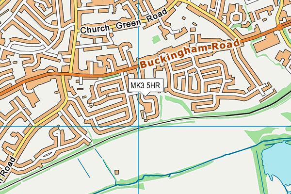 MK3 5HR map - OS VectorMap District (Ordnance Survey)