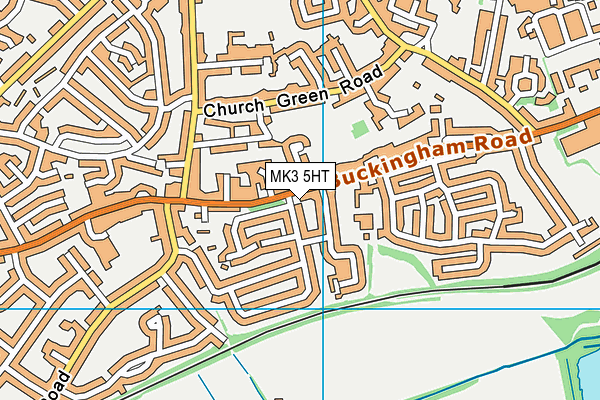 MK3 5HT map - OS VectorMap District (Ordnance Survey)