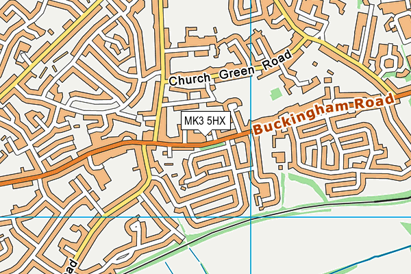 MK3 5HX map - OS VectorMap District (Ordnance Survey)