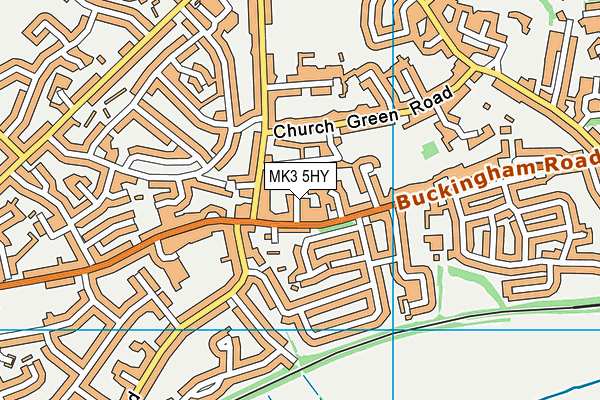 MK3 5HY map - OS VectorMap District (Ordnance Survey)
