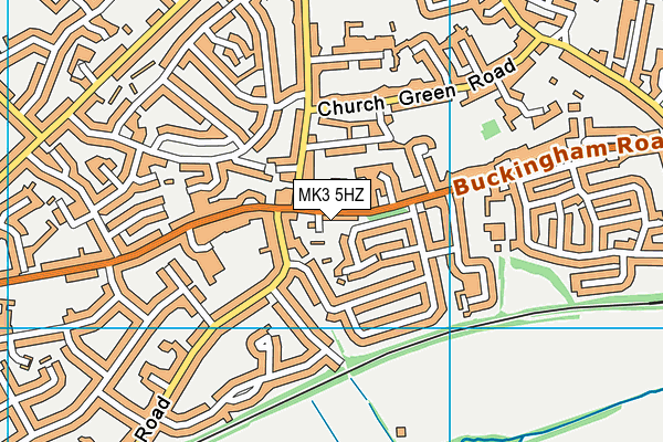 MK3 5HZ map - OS VectorMap District (Ordnance Survey)