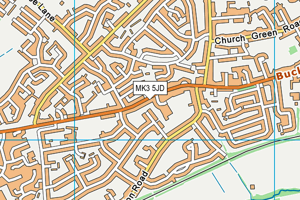 MK3 5JD map - OS VectorMap District (Ordnance Survey)