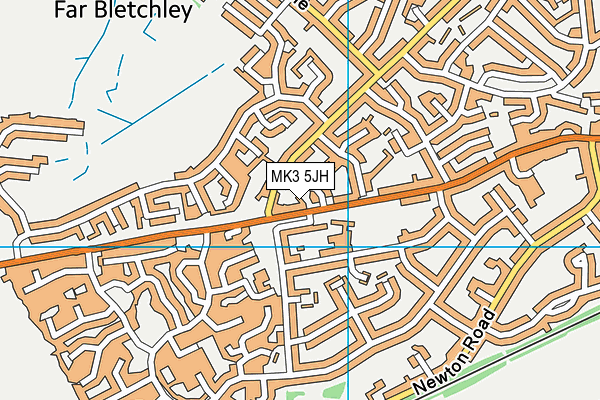 MK3 5JH map - OS VectorMap District (Ordnance Survey)