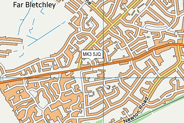MK3 5JQ map - OS VectorMap District (Ordnance Survey)
