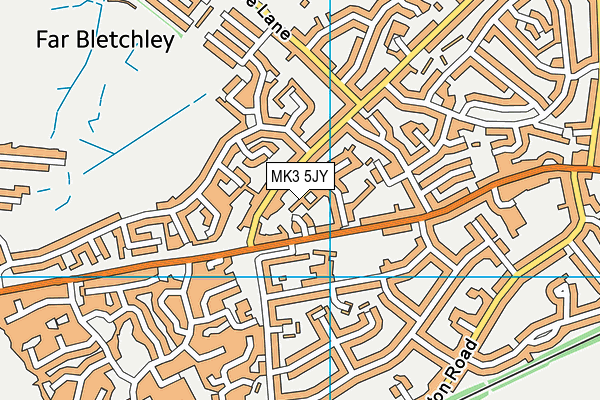 MK3 5JY map - OS VectorMap District (Ordnance Survey)