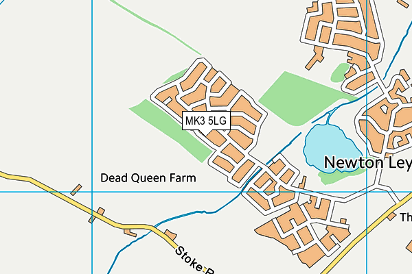 MK3 5LG map - OS VectorMap District (Ordnance Survey)