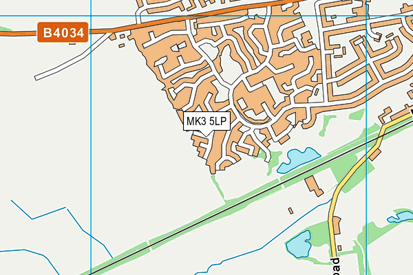 MK3 5LP map - OS VectorMap District (Ordnance Survey)