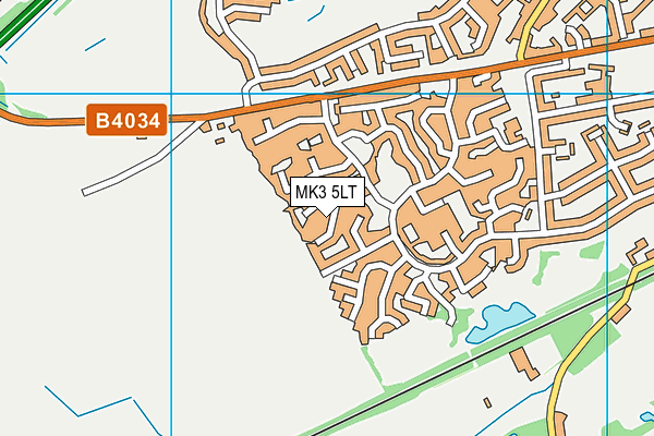 MK3 5LT map - OS VectorMap District (Ordnance Survey)