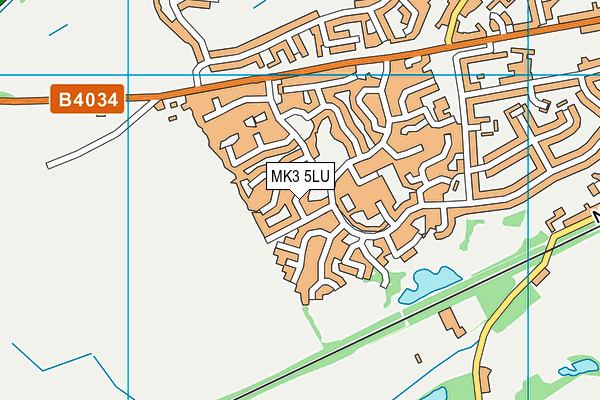 MK3 5LU map - OS VectorMap District (Ordnance Survey)