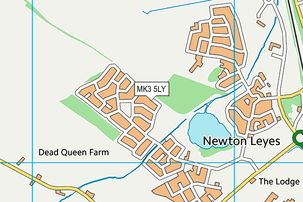 MK3 5LY map - OS VectorMap District (Ordnance Survey)