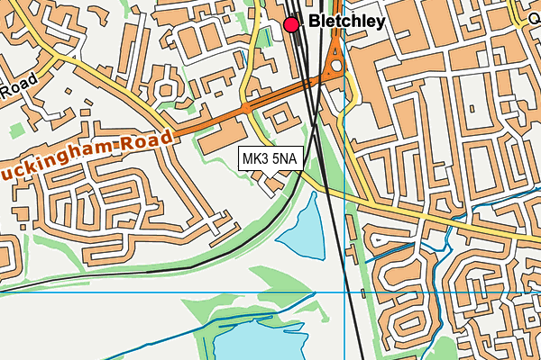 MK3 5NA map - OS VectorMap District (Ordnance Survey)