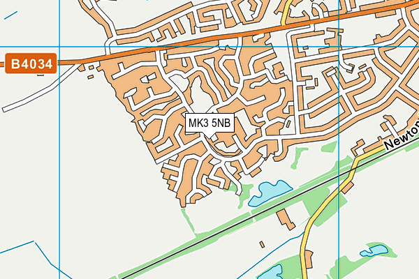 MK3 5NB map - OS VectorMap District (Ordnance Survey)