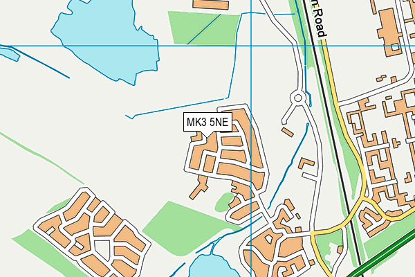 MK3 5NE map - OS VectorMap District (Ordnance Survey)