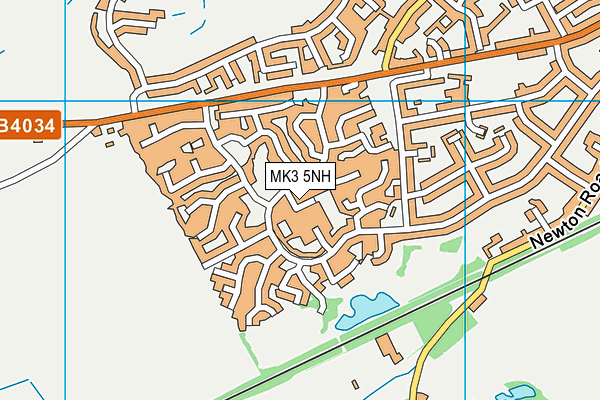 MK3 5NH map - OS VectorMap District (Ordnance Survey)