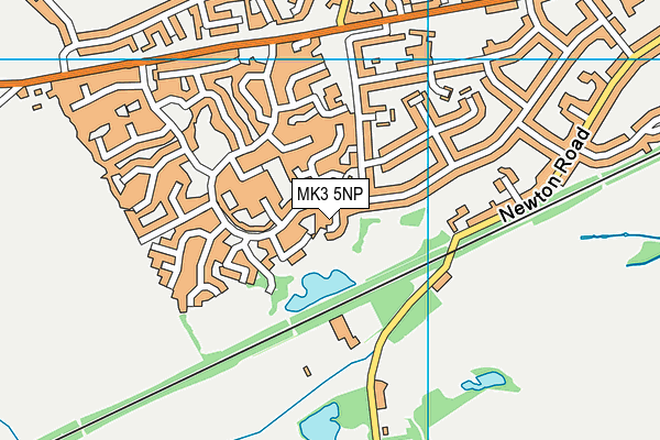 MK3 5NP map - OS VectorMap District (Ordnance Survey)