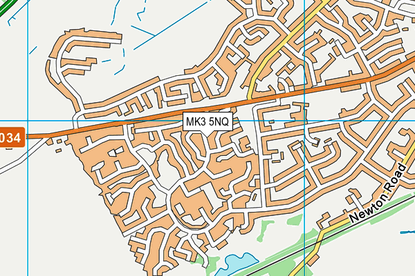 MK3 5NQ map - OS VectorMap District (Ordnance Survey)