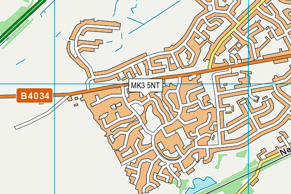 MK3 5NT map - OS VectorMap District (Ordnance Survey)