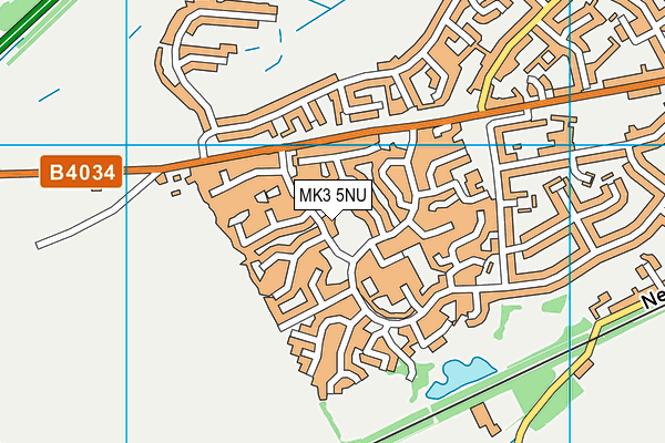 MK3 5NU map - OS VectorMap District (Ordnance Survey)