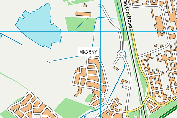 MK3 5NY map - OS VectorMap District (Ordnance Survey)