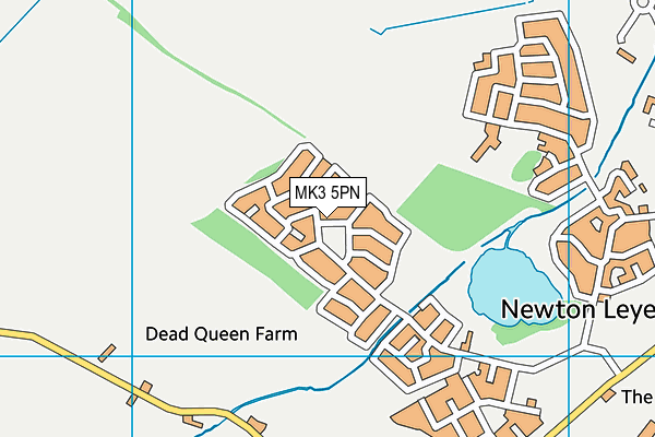 MK3 5PN map - OS VectorMap District (Ordnance Survey)