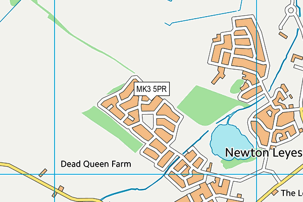 MK3 5PR map - OS VectorMap District (Ordnance Survey)