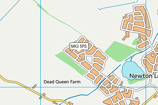 MK3 5PS map - OS VectorMap District (Ordnance Survey)