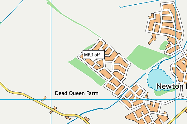 MK3 5PT map - OS VectorMap District (Ordnance Survey)