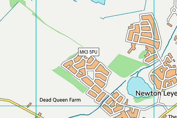 MK3 5PU map - OS VectorMap District (Ordnance Survey)