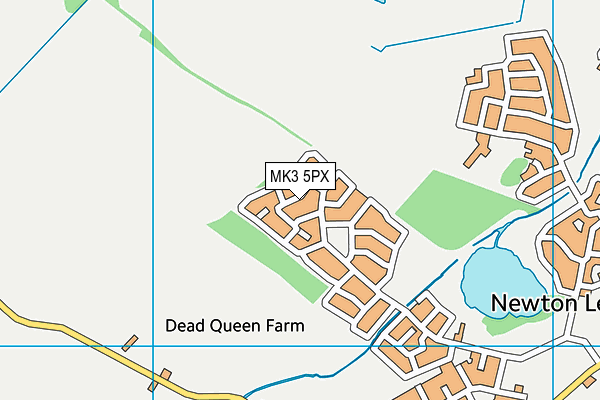 MK3 5PX map - OS VectorMap District (Ordnance Survey)