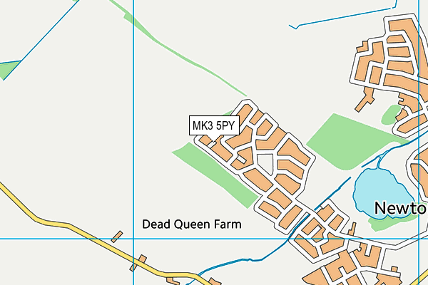 MK3 5PY map - OS VectorMap District (Ordnance Survey)