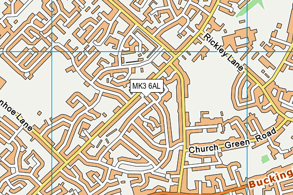 MK3 6AL map - OS VectorMap District (Ordnance Survey)
