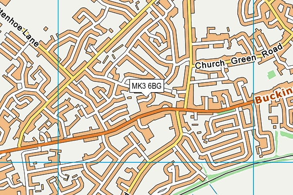 MK3 6BG map - OS VectorMap District (Ordnance Survey)