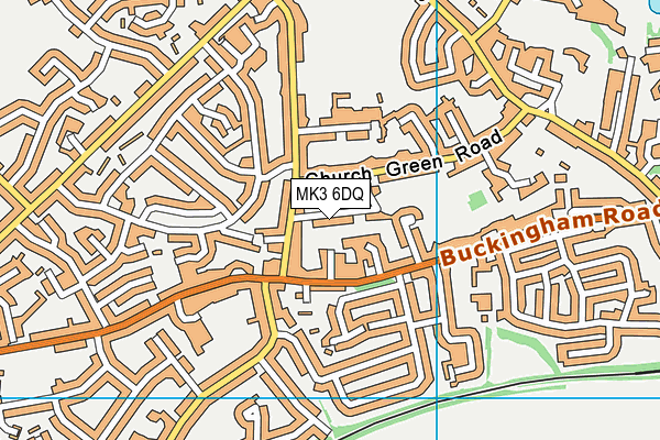 MK3 6DQ map - OS VectorMap District (Ordnance Survey)