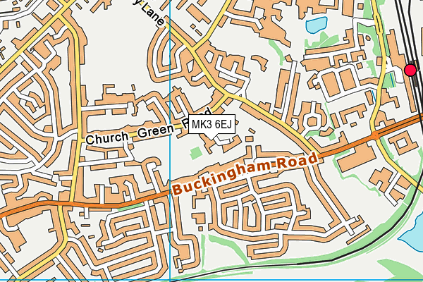 MK3 6EJ map - OS VectorMap District (Ordnance Survey)