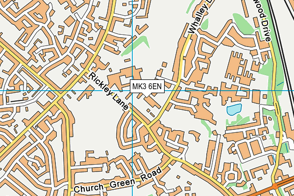 MK3 6EN map - OS VectorMap District (Ordnance Survey)