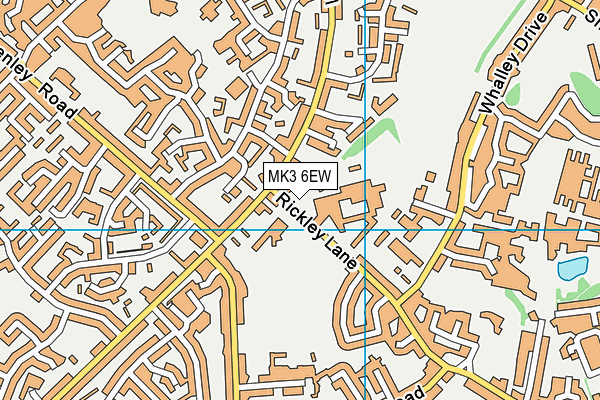 White Spire School map (MK3 6EW) - OS VectorMap District (Ordnance Survey)
