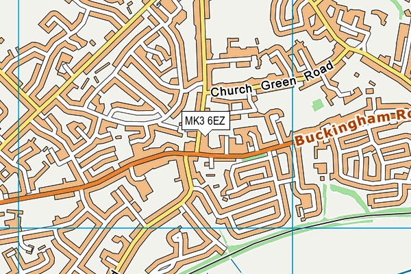 MK3 6EZ map - OS VectorMap District (Ordnance Survey)