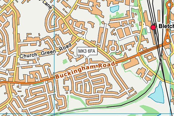 MK3 6FA map - OS VectorMap District (Ordnance Survey)