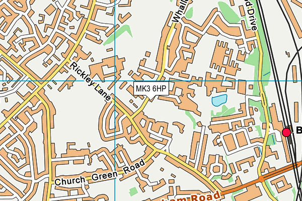 MK3 6HP map - OS VectorMap District (Ordnance Survey)