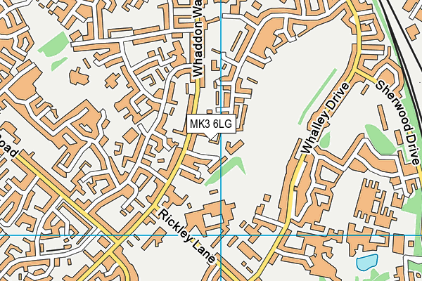 MK3 6LG map - OS VectorMap District (Ordnance Survey)