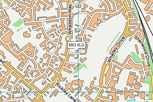 MK3 6LQ map - OS VectorMap District (Ordnance Survey)