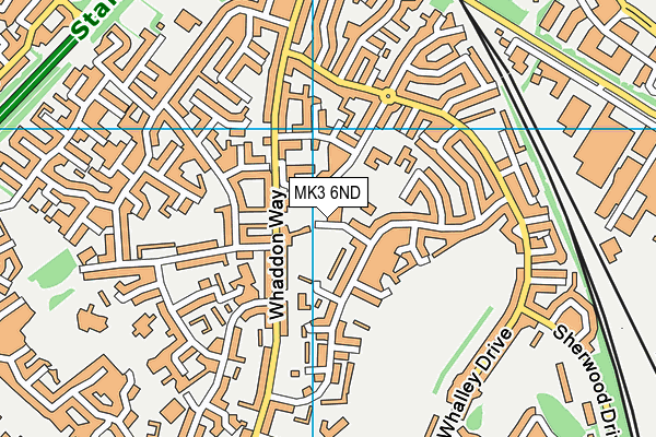 MK3 6ND map - OS VectorMap District (Ordnance Survey)
