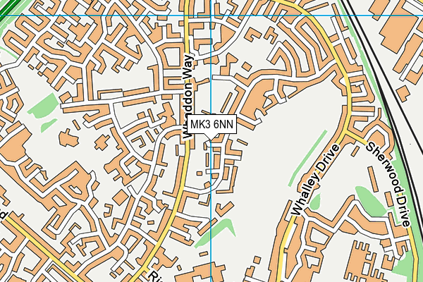 MK3 6NN map - OS VectorMap District (Ordnance Survey)