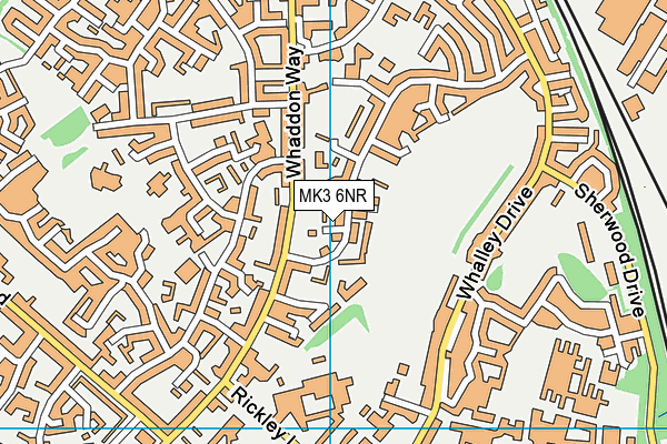 MK3 6NR map - OS VectorMap District (Ordnance Survey)