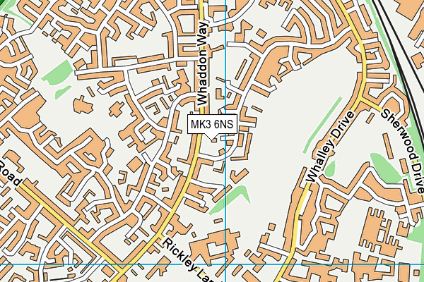 MK3 6NS map - OS VectorMap District (Ordnance Survey)