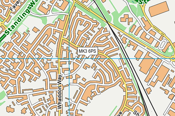 Abbeys Primary School map (MK3 6PS) - OS VectorMap District (Ordnance Survey)