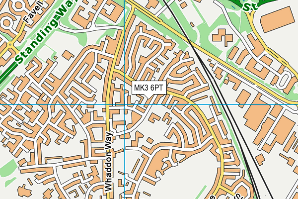 MK3 6PT map - OS VectorMap District (Ordnance Survey)